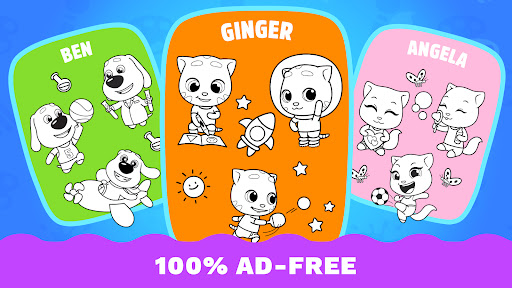 Talking Ginger Coloring screenshot 3