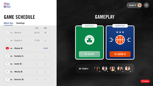 NBA Math Hoops screenshot 1